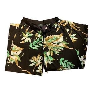 Floral wide leg pants‎